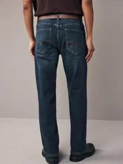 Next Straight Fit Belted Authentic Jeans^ Jeans|Jeans