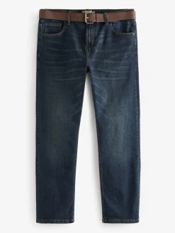 Next Straight Fit Belted Authentic Jeans^ Jeans|Jeans