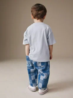Next Blue Wide Leg Jeans (3mths-7yrs)