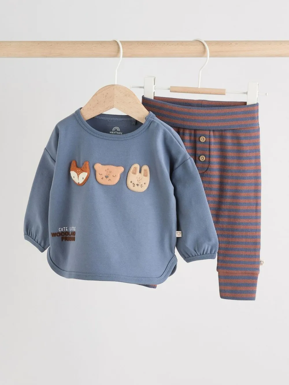 Next Blue Woodland Baby Top and Leggings Set 2 Piece (0mths-3yrs)^BOY Newborn Clothing|Baby Winter Clothing