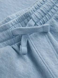 Next Blue Zip Neck Short Sleeve Polo Shirt And Shorts Set (3mths-7yrs)^BOY Sets & Co-Ords|Sets & Co-Ords