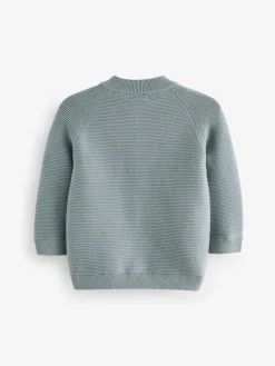 Next Blue Zip Through Cardigan (3mths-7yrs)^BOY Knitwear|Knitwear