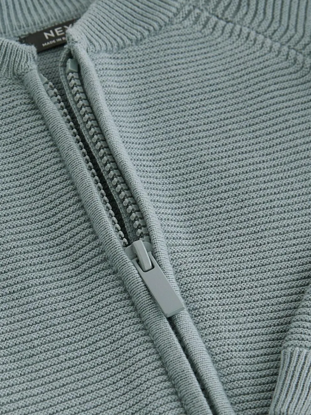 Next Blue Zip Through Cardigan (3mths-7yrs)^BOY Knitwear|Knitwear