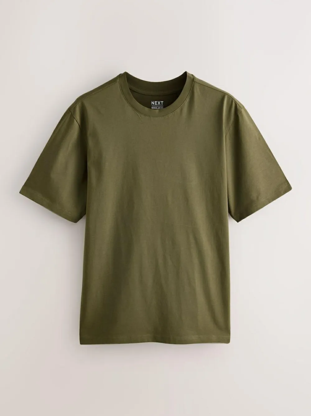 Clearance Next Blue/Black/Orange/Green/Grey/Ecru White Regular Fit Essential Cotton T-Shirts 6 Pack