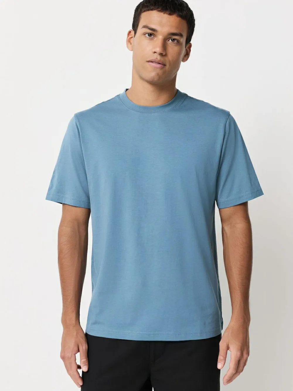 Clearance Next Blue/Black/Orange/Green/Grey/Ecru White Regular Fit Essential Cotton T-Shirts 6 Pack