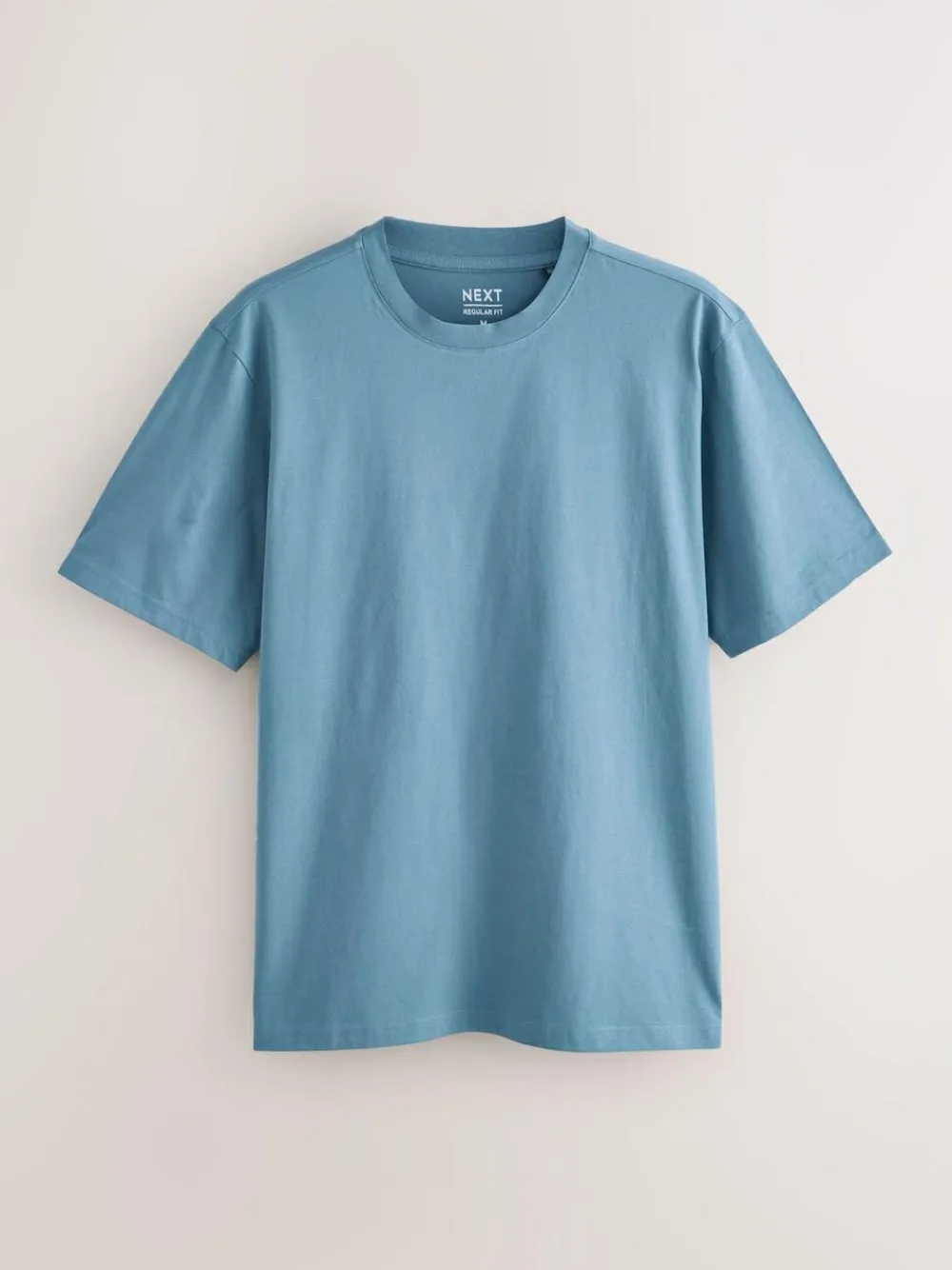 Clearance Next Blue/Black/Orange/Green/Grey/Ecru White Regular Fit Essential Cotton T-Shirts 6 Pack