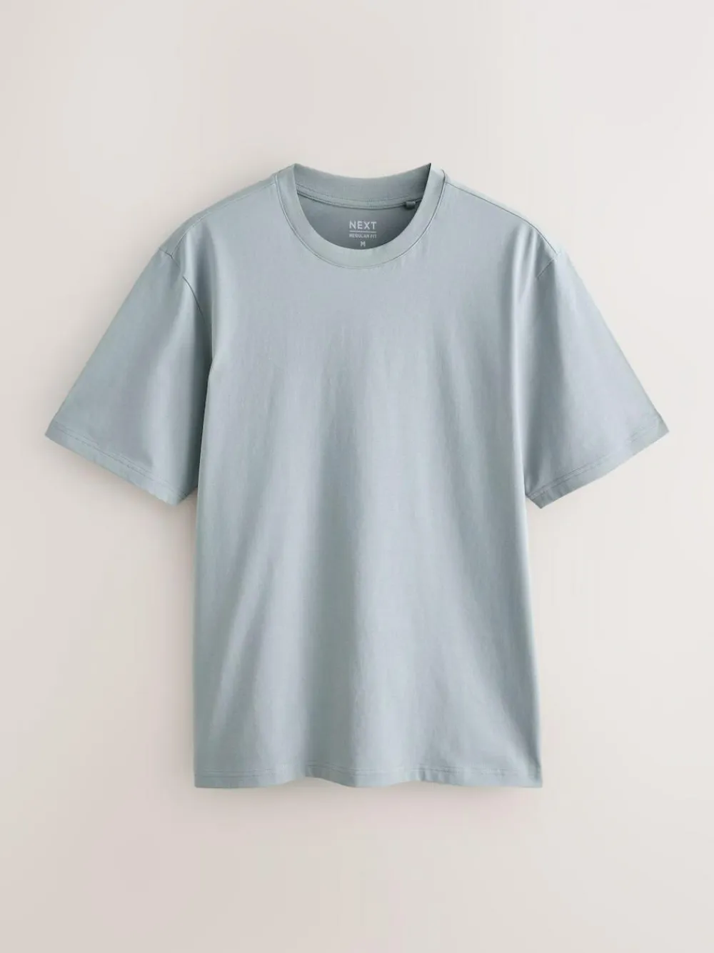 Clearance Next Blue/Black/Orange/Green/Grey/Ecru White Regular Fit Essential Cotton T-Shirts 6 Pack