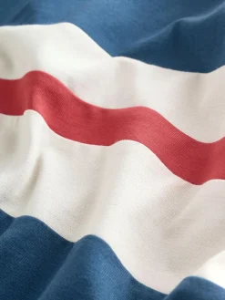 Next Blue/Ecru Colourblock Short Sleeve T-Shirt (3-16yrs)^BOY T-Shirts