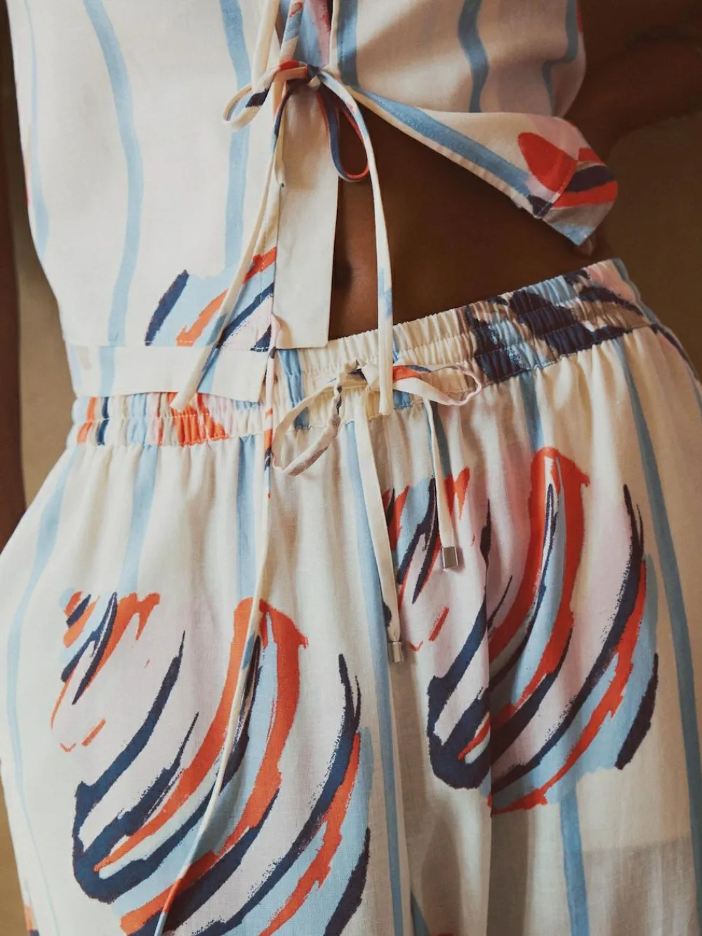 Next Pull On Wide Leg Trousers With Linen^Women Pants