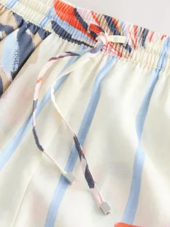 Clearance Next Shorts with Linen Blue/Ecru