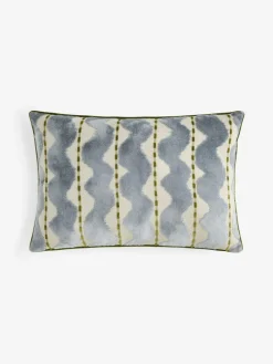 Next Blue/Green 40 x 59cm Cut Velvet Wiggle Cushion^ Cushions & Throws