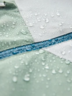 Discount Next Blue/Green Colour Block Waterproof Fleece Lined Hooded Jacket (3-16yrs)