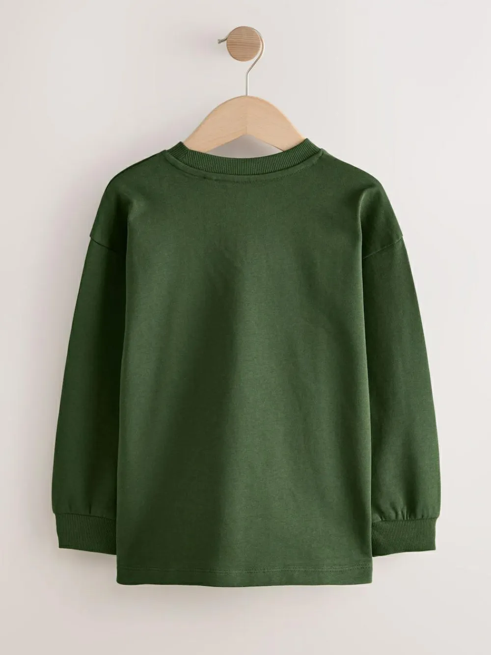 Next Relaxed Fit Long Sleeve Heavyweight T-Shirts 3 Pack (3-16yrs)^BOY Tops|T-Shirts