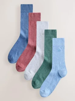 Next 5 Pack Embroidered Lasting Fresh Socks^ Socks|Socks