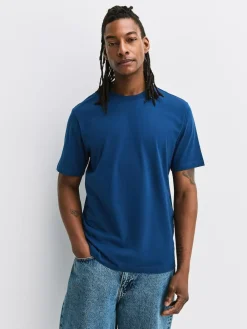 Next Blue/Green/Grey/Orange/White/Brown Regular Fit Essential Cotton T-Shirts 6 Pack^ Nightwear|Tops & T-Shirts