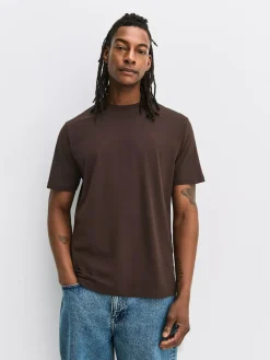 Next Blue/Green/Grey/Orange/White/Brown Regular Fit Essential Cotton T-Shirts 6 Pack^ Nightwear|Tops & T-Shirts