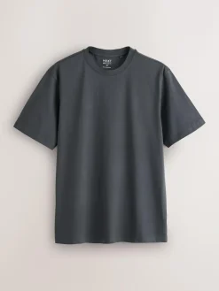 Next Blue/Green/Grey/Orange/White/Brown Regular Fit Essential Cotton T-Shirts 6 Pack^ Nightwear|Tops & T-Shirts