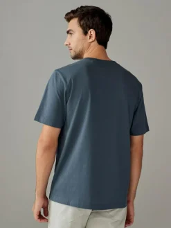 Next Blue/Green/Neutral/Brown Regular Fit T-Shirts 4 Pack