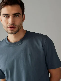 Next Blue/Green/Neutral/Brown Regular Fit T-Shirts 4 Pack