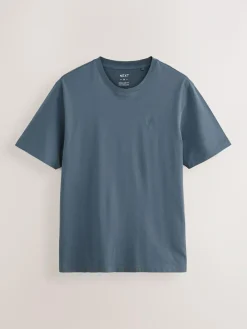 Next Blue/Green/Neutral/Brown Regular Fit T-Shirts 4 Pack