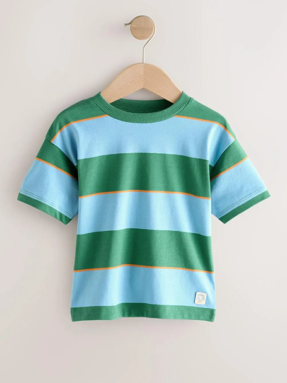 Next Short Sleeve Stripe T-Shirt (3mths-7yrs) (3mths-7yrs)^BOY Tops|Tops