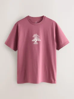 Next Blue/Green/Pink Regular Fit Graphic Print T-Shirts 3 Pack^ Tops & T-Shirts