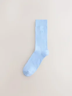 Hot Next 8 Pack Embroidered Lasting Fresh Socks Blue/Green/Purple