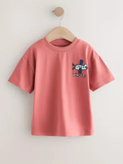 Next Small Short Sleeve Graphic T-Shirts 5 Pack (3mths-7yrs)^BOY Tops|Tops