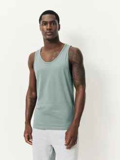 Next 100% Cotton Layering Vests 5 Pack Blue/Grey