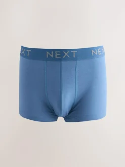 Next Blue/Grey Marl 10 pack Cotton Rich Blend Hipsters Boxers^ Underwear|Underwear