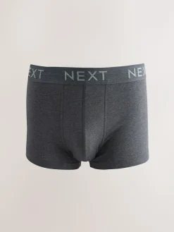 Next Blue/Grey Marl 10 pack Cotton Rich Blend Hipsters Boxers^ Underwear|Underwear