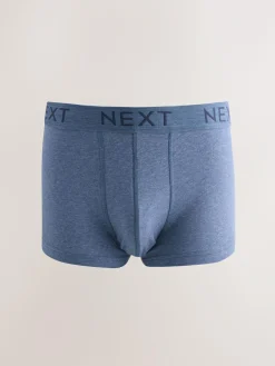 Next Blue/Grey Marl 10 pack Cotton Rich Blend Hipsters Boxers^ Underwear|Underwear