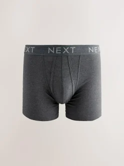 Next Blue/Grey Marl A-Front Boxers 10 Pack^ Underwear|Underwear