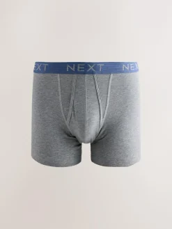 Next Blue/Grey Marl A-Front Boxers 10 Pack^ Underwear|Underwear