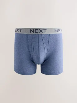 Next Blue/Grey Marl A-Front Boxers 10 Pack^ Underwear|Underwear