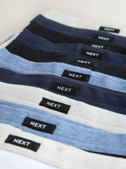 Online Next Soft Waistband Trunks 10 Pack (2-16yrs) Blue/Grey