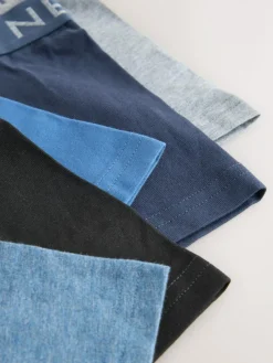 Online Next Blue/Grey Trunks 5 Pack (1.5-16yrs)