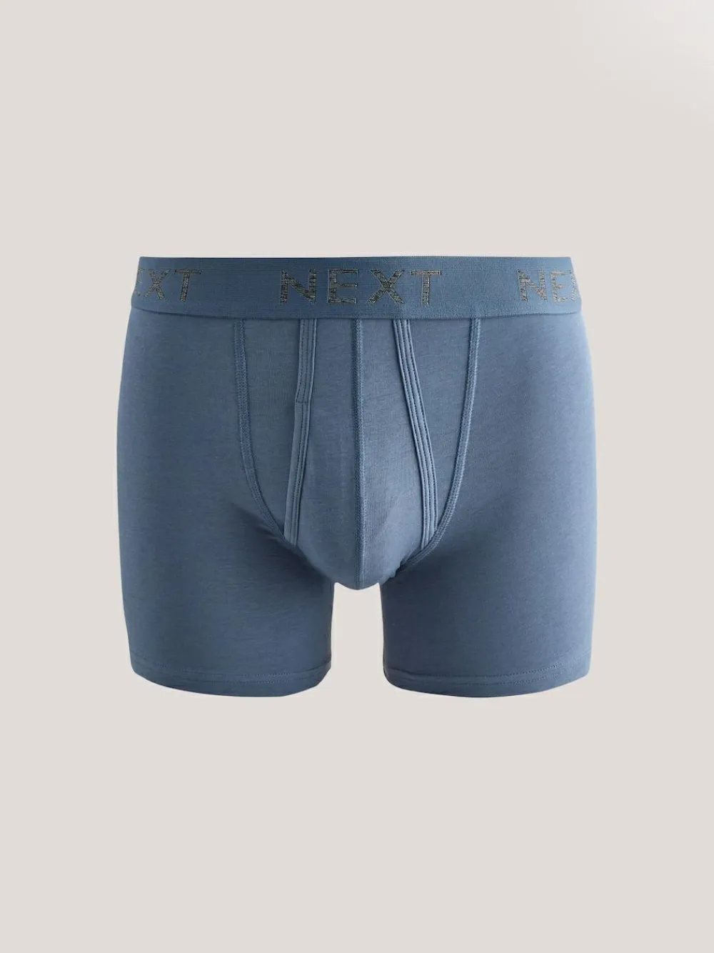 Next Blue/Grey/Black 5 Pack A-Front Cotton Rich Boxers^ Underwear|Underwear