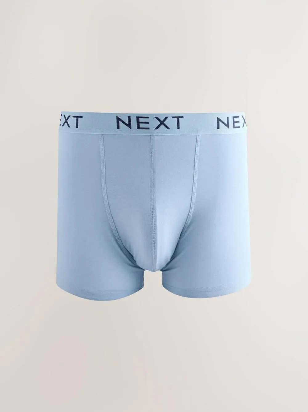 Clearance Next Blue/Grey/Black Cotton Rich Trunk Boxers 10 Pack