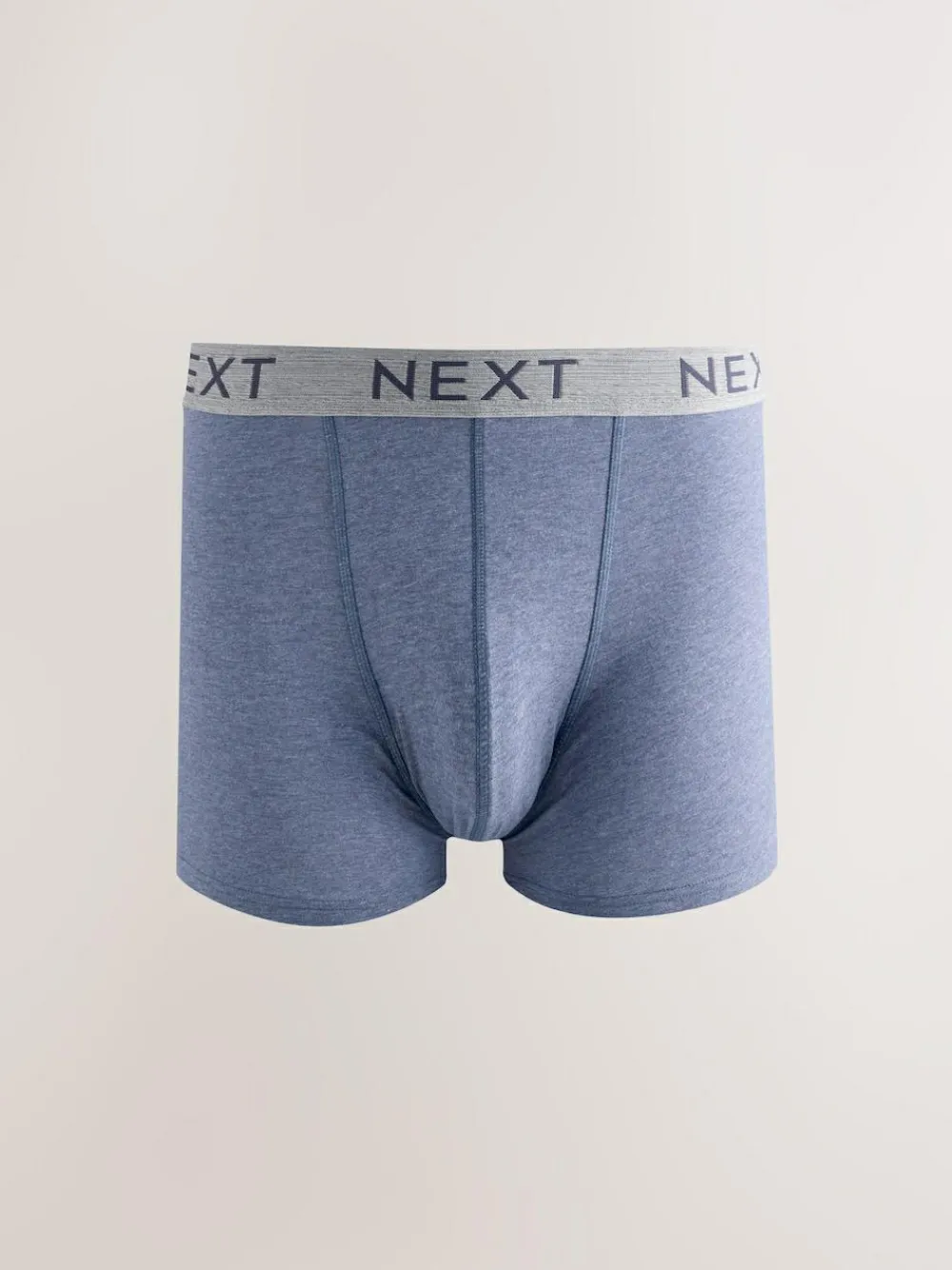 Clearance Next Blue/Grey/Black Cotton Rich Trunk Boxers 10 Pack