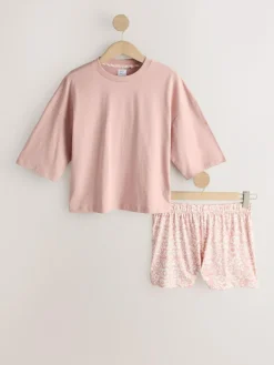 Next Blue/Grey/Pink Floral Short Set Pyjamas 3 Pack^Women Pyjamas|All Night & Lounge