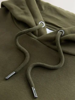 Hot Next Cotton Rich Jersey Overhead Hoodies 2 Pack Blue/Khaki Green