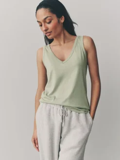 Next Blue/Mauve/Pastel Green Slouch Vests 5 Pack^Women Nightwear