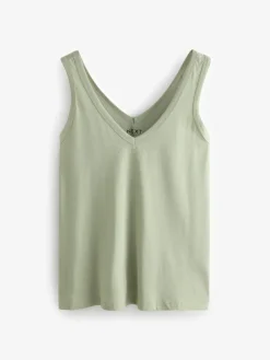 Next Blue/Mauve/Pastel Green Slouch Vests 5 Pack^Women Nightwear