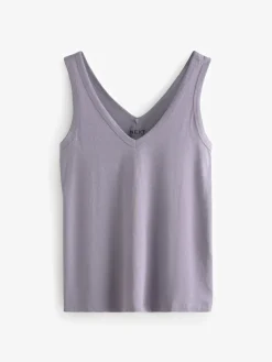 Next Blue/Mauve/Pastel Green Slouch Vests 5 Pack^Women Nightwear