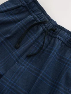 Sale Next Blue/Navy Check Pull On Suit Trousers (3-16yrs)