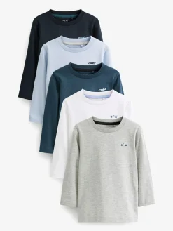 Next Long Sleeve T-Shirts 5 Pack (3mths-7yrs)^BOY Tops|Tops