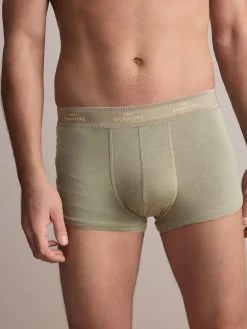 Hot Next Signature Cotton Rich Boxers 4 Pack Blue/Neutral/Green