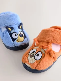 New Next Blue/Orange Bluey Cupsole Slippers