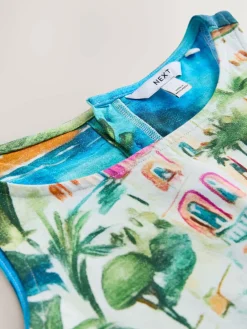 Clearance Next Jersey Shift Dress Blue/Pink